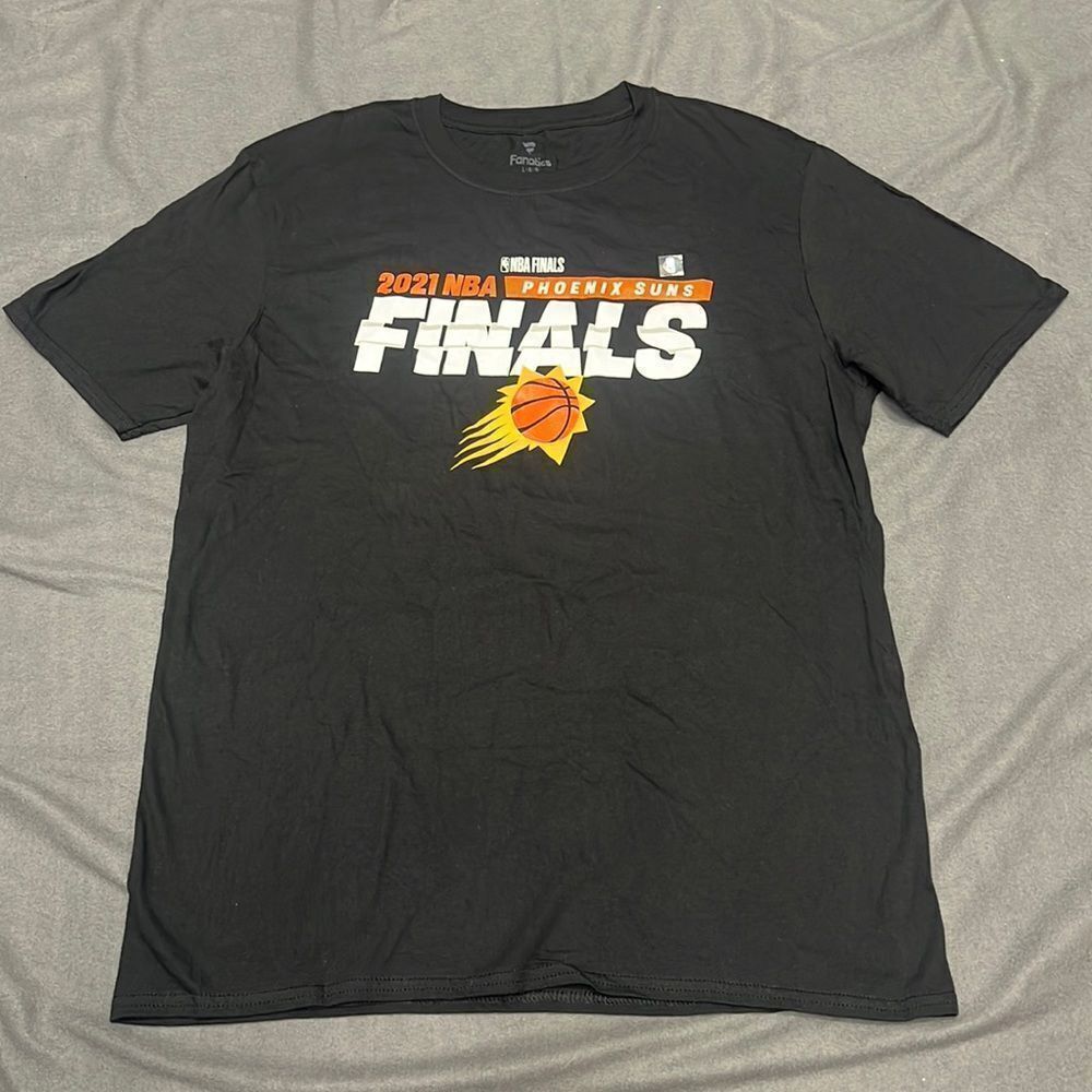 Fanatics Men’s Black Phoenix Suns 2021 NBA Finals T-Shirt Size Large